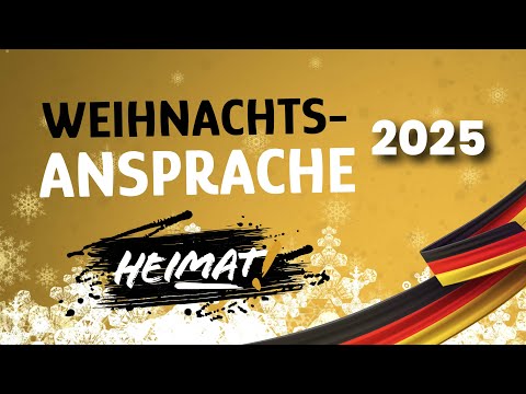 🎄Weihnachtsansprache 2025 | Peter Schreiber (HEIMAT)💛