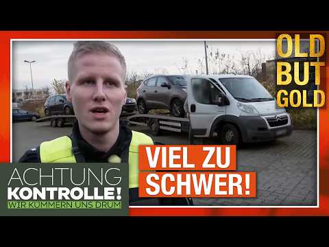 Saftige Strafe?! Polizei stoppt ÜBERLADENEN Autotransporter! | Old But Gold