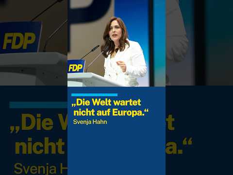 „Die Welt wartet nicht auf Europa.“ 🌍 | Svenja Hahn
