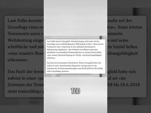 Millionärs-Testament angefochten: AfD muss Gold zurückgeben? #shorts