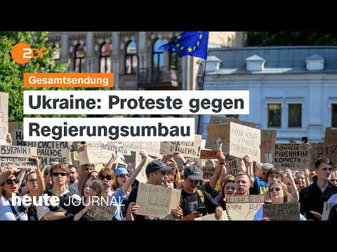 heute journal vom 16.07.2026 Proteste in der Ukraine, Wadephul in Finnland, Kampf gegen Steuerbetrug