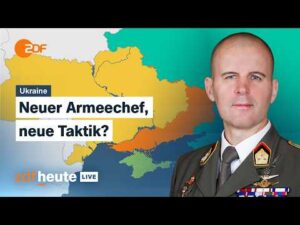 ZDFheute Nachrichten – Selenskyj macht Drapatyj zum Armeechef: Was ändert der Umbau der Militärführung? | ZDFheute live