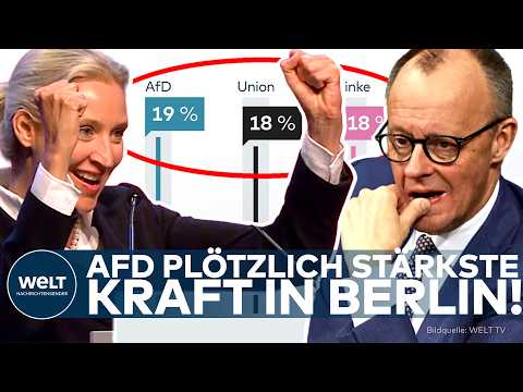 UMFRAGE-KNALL: Neue Zahlen sorgen für politischen Paukenschlag! AfD erstmals stärkste Kraft!