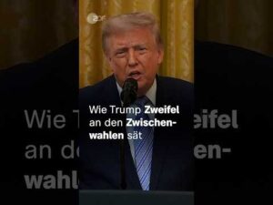 ZDFheute Nachrichten – Wie Trump Zweifel an den Zwischenwahlen sät #trump #midterms #usa