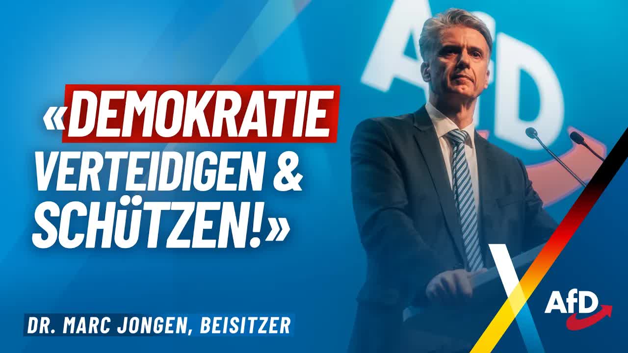 „Demokratie verteidigen und schützen!“ – Dr. Marc Jongen – AfD