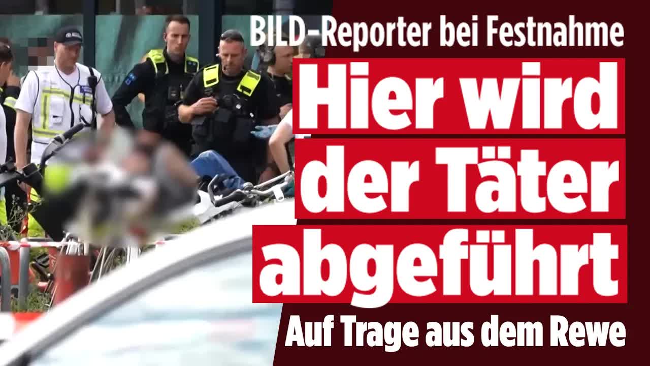 GEISELDRAMA IN BERLIN: Polizei setzt Täter mit Taser außer Gefecht! Geisel wird jetzt betreut