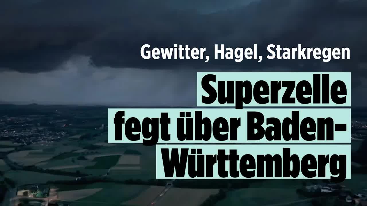 Unwetter in Süddeutschland verursachen massive Schäden! Hunderte Einsatzkräfte im Dauereinsatz