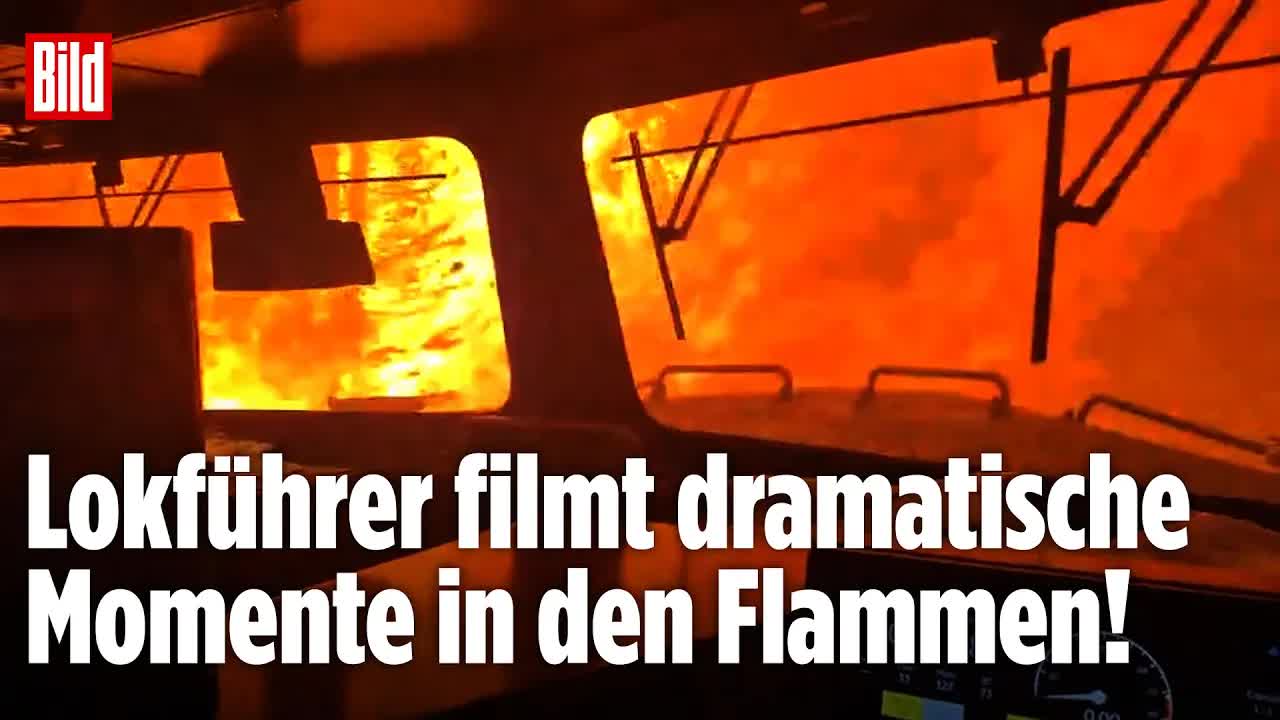 Verheerende Waldbrände in Kanada: Zug im Flammenmeer gefangen!