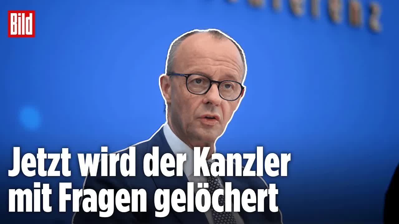 🔴 BERLIN: Merz beantwortet Fragen bei der Sommer-Pressekonferent