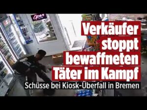 Brutaler Überfall in Bremen: Kiosk-Räuber schießt um sich! Polizei ermittelt