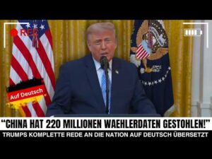 Trump spricht zur Nation – Komplette Rede auf Deutsch übersetzt!