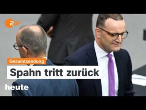 heute 19:00 Uhr vom 18.07.2026 Spahn Rücktritt, Proteste in Ukraine, EU-Regeln gegen Fast Fashion