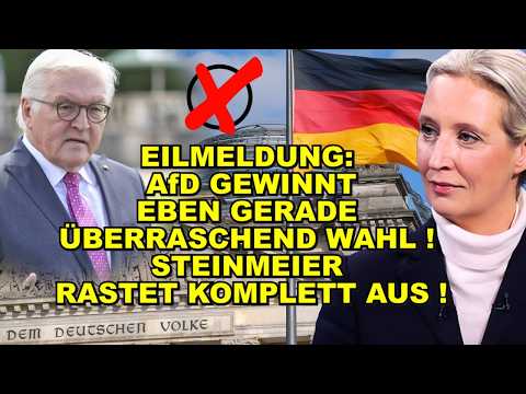 EIL: AfD GEWINNT WAHL! Steinmeier TOBT!