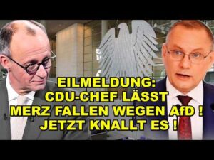 Neverforgetniki – EIL: CDU-CHEF lässt MERZ FALLEN FÜR AfD!