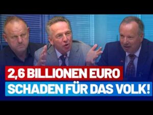 AfD-Fraktion Bundestag – Corona‑Kommission: 2,6 Billionen Euro Schaden für das deutsche Volk durch die Maßnahmen!