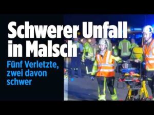 BILD – BADEN-WÜRTTEMBERG: Großeinsatz in Malsch – Fünf Verletzte nach schwerem Crash
