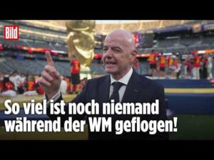 BILD – Infantinos WM-Flugbilanz: Er flog drei Mal um die Welt