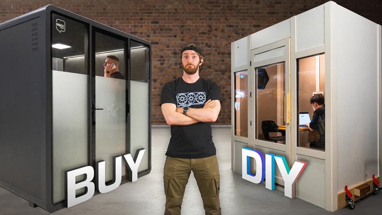 Meeting pods are a ripoff, so I built my own.  Buy or DIY?
