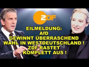 Neverforgetniki – EIL: AfD GEWINNT Wahl! ZDF RASTET AUS!