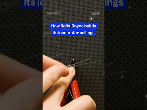 How #RollsRoyce handcrafts its starlight ceiling. #luxurycars #carcustomization #soexpensive