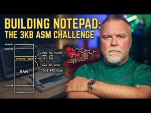Mythos: Explained by a Retired Microsoft Engineer – The Challenge:  Can we build Notepad in 3K in assembly language?