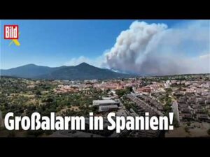 BILD – Waldbrände in Spanien: Feuer kommt Madrid immer näher!