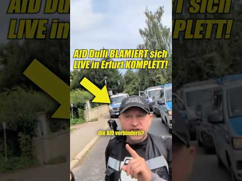 AfD-Fan BLAMIERT Sich LIVE In Erfurt!
