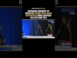 MeidasTouch – Awkward Moment at WHCD as Trump Applauds Reporters Who Exposed His Epstein Ties
