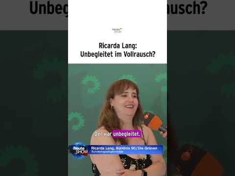 Ricarda Lang: Unbegleitet im Vollrausch? | heute-show #shorts
