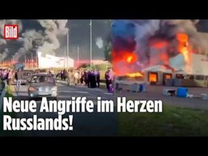 Drohnenangriffe der Ukraine: „Russlands Amazon“ geht in Flammen auf!