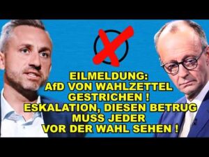 Neverforgetniki – EIL: AfD NICHT AUF Wahlzettel! BETRUG!