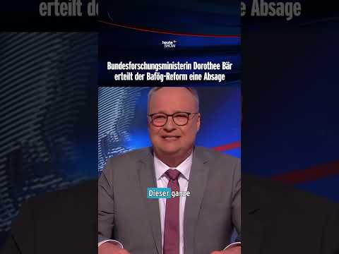 Bundesforschungsministerin Dorothee Bär erteilt der Bafög-Reform eine Absage | heute-show #shorts
