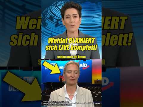 Weidel BLAMIERT Sich LIVE Komplett!