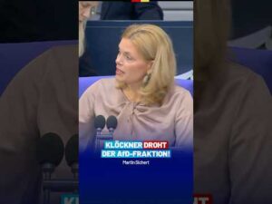 AfD-Fraktion Bundestag – Unglaublich: Bundestagspräsidentin droht der AfD-Fraktion mit Ausschluss! Martin Sichert