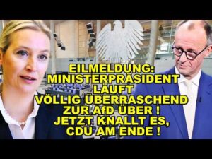 Neverforgetniki – EIL: Ministerpräsident läuft ZUR AfD ÜBER!