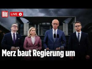 🔴 Bundeskanzler Merz erklärt Umbau von Kabinett nach Spahn-Rücktritt | BILD LIVE