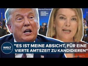 WELT Nachrichtensender – USA: Trump provoziert mit Gala-Rede! “Es ist meine Absicht, für eine vierte Amtszeit zu kandidieren”