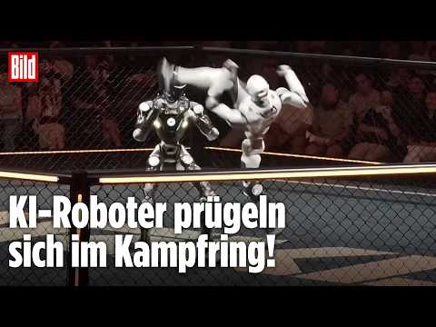 CHINA: Weltpremiere im Kampfring! Hightech-Roboter treten im Freestyle-Turnier an!