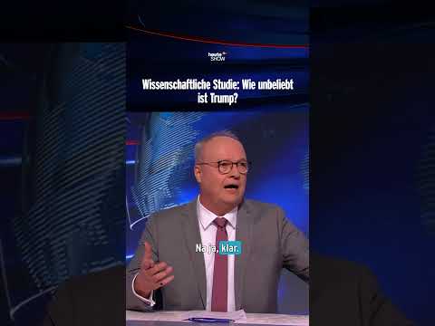 Wissenschaftliche Studie: Wie unbeliebt ist Trump? | heute-show #shorts