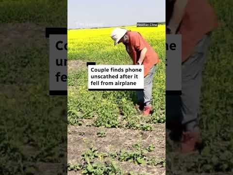 Phone found in perfect condition after falling from airplane