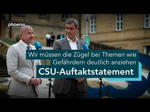 CSU-Sommerklausur: Gemeinsames Auftakt-Statement von Hoffmann und Söder | 27.07.26