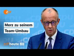 ZDFheute Nachrichten – Merz äußert sich zu Personalwechsel: Wie sich dadurch die Politik verändern soll | ZDFheute live